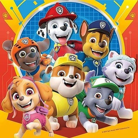 Imprimibles Paw Patrol, Paw Patrol Pups, Ravensburger Puzzle, Diamond Drawing, Paw Patrol Birthday, Puzzle Box, Pixar Cars, Step By Step Painting, Activity Toys