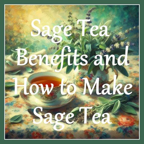 Sage Health Benefits and How to Make Sage Tea Sage Tea Recipe, Sage Health Benefits, Sage Benefits, Sage Tea, Dental Cavities, Health Tea, Sage Leaves, Ldl Cholesterol, Tea Benefits