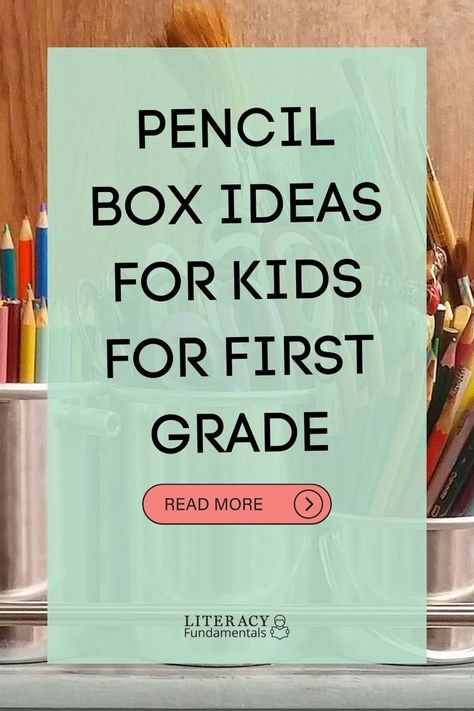 Student Pencil Box Organization, Pencil Box Ideas, Pencil Box Name Tags, Box Ideas For Kids, School Supply Box, Idea For School, Classroom Prep, Tutoring Business, School Boxes