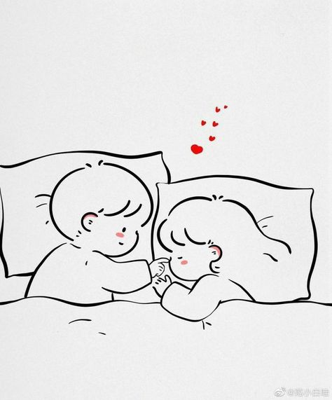 Sweet Drawings, Easy Love Drawings, Love Doodles, Cute Drawing, Cute Couple Drawings, Cute Doodles Drawings, Cute Love Cartoons, Cute Doodle Art, Cute Cartoon Drawings