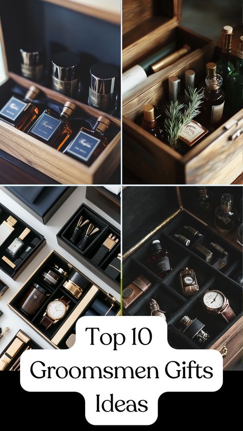 Thoughtful groomsmen gift ideas that combine style and appreciation, from personalized keepsakes to practical essentials, perfect for making your wedding day memorable. Best Groomsmen Gifts, Men Standing, Groomsmen Gifts Unique, Groomsmen Gift Ideas, Groomsmen Gift Box, Engraved Flasks, Custom Cufflinks, Groomsmen Proposal, Personalized Gifts For Men