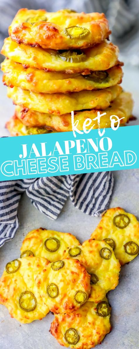 Low Carb Ideas, Keto Brood, Jalapeno Cheese Bread, Keto Jalapeno, Cream Soups, Bread Design, Soup Appetizers, Jalapeno Cheese, Bread Cheese