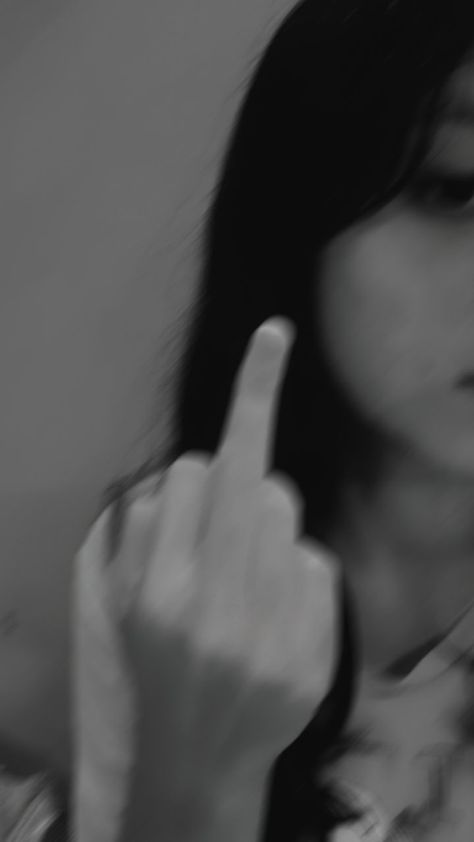 Bad girl showing middle finger b&w aesthetic Middle Fingers Aesthetic, Middle Finger Aesthetic Girl, Background For Whatsapp Chat, Middle Finger Pose, Girl Middle Finger, Middle Finger Pfp, Bad Finger, Cartoon Middle Finger, Middle Finger Picture