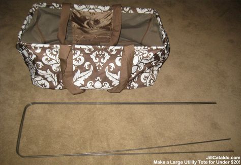 How to make a large utility tote for less than $20 | Jill Cataldo Grocery Bag Storage, Utility Tote Bag, Large Utility Tote, Diy Tote, Tote Bags Sewing, Utility Tote, Sewing Purses, Diy Tote Bag, Bag Patterns To Sew