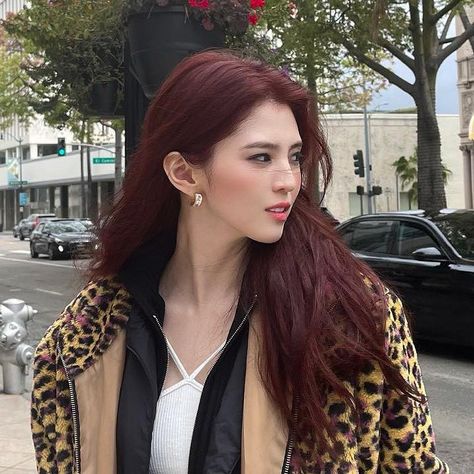 Red Brown Hair Color Ideas, Asian Red Hair, Redish Brown Hair, Autumn Hair Colors, Deep Red Hair Color, Reddish Brown Hair Color, Red Brown Hair Color, Reddish Hair, Deep Red Hair