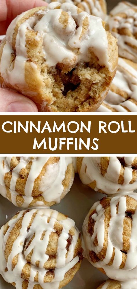 Overnight Muffin Recipes, Light Hourdourves, Easy Quick Cinnamon Rolls Recipes, Muffin Cinnamon Rolls, Cinnamon Breakfast Muffins, Cinnamon Rolls Muffin Tin, Desserts In Muffin Tins, Easy Muffin Recipes 4 Ingredients Simple, Cinnamon Roll Muffins Easy