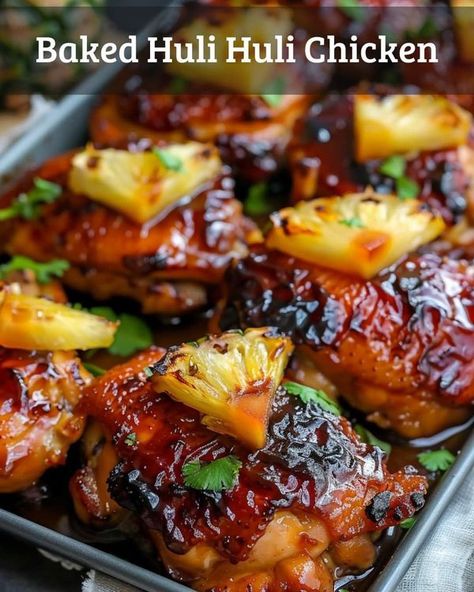 Baked Huli Huli Chicken Recipe, Baked Huli Huli Chicken Thighs, Baked Huli Huli Chicken, Huli Huli Chicken Recipe, Chicken Leg Quarter Recipes, Huli Chicken, Huli Huli, Huli Huli Chicken, Chicken Tonight