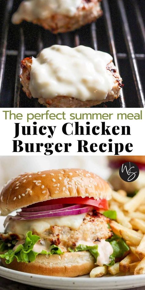 Burger Recipes Chicken, Easy Chicken Burgers, Best Chicken Burgers, Chicken Burger Marinade, Stuffed Chicken Burgers, Smoked Chicken Burgers, Juicy Chicken Burgers, Bbq Chicken Burgers Recipe, Keto Chicken Burgers