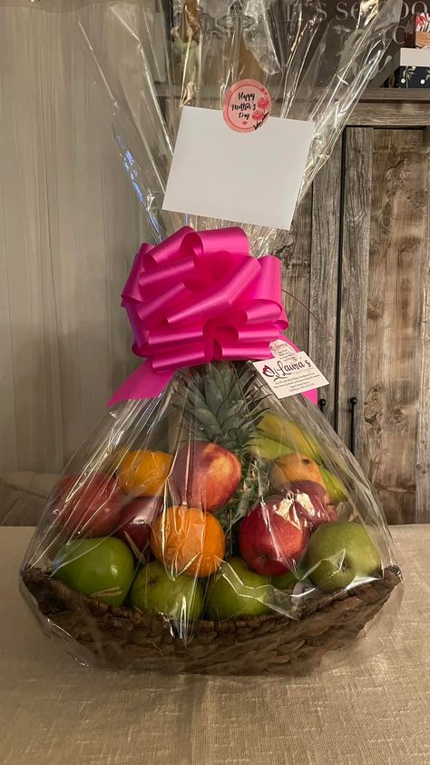 🌷🌸🌺Mother’s Day Fruit Gift... - Laura’s Original Creations Fruit Gift Basket Ideas, Making Fruit Baskets Gift Ideas, Gift Fruit Basket, Tropical Fruit Basket Ideas Gift, Fruts Baskets, Fruit Basket Delivery, Mothers Day Baskets, Fruit Basket Gift, Fruit Gifts