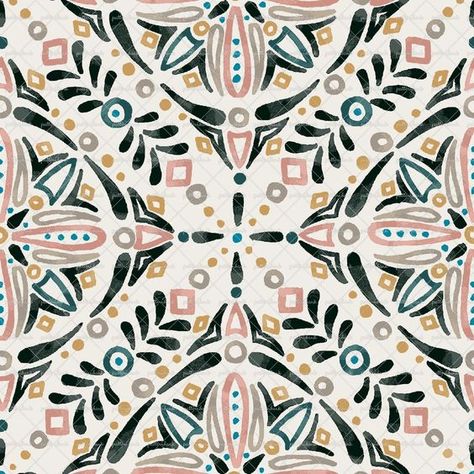 Surface Pattern Design Inspiration, Crochet Sheep, Pattern Design Inspiration, Design Textile, Boho Patterns, Print Inspiration, Medallion Design, Beautiful Watercolor, Pattern Illustration