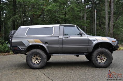 Very rare 1982 Toyota Trekker in good condition and nicely built for expeditioning or hard core rock crawling. or just a daily driver/weekend warrior. Seats four! Even rarer Colorado edition that shipped only to Colorado; it has blower vents on each corner of the dash aiming at the windshield to heat and defrost all areas of the glass in cold weather. Other Trekkers did not come with these!Featu 83 Toyota Pickup 4x4, Jeep Driving, 1989 Toyota Pickup 4x4, 1991 Toyota Pickup 4x4, Toyota Trucks 4x4, Mini 4x4, 1986 Toyota Pickup 4x4, 1983 Toyota Pickup 4x4, 1982 Toyota Pickup 4x4