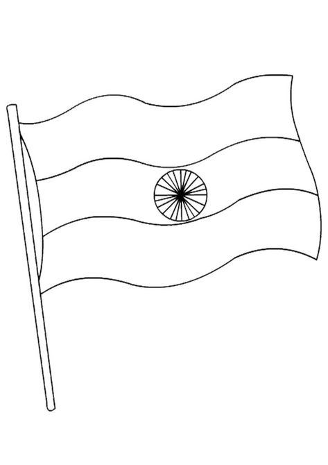 Printable indian Flag Coloring Page. Free printable india Flag Coloring Pages For kids download and print Indian Flag Colors, Outline Pictures, India For Kids, Indian Flag Images, Flag Drawing, Flag Printable, Flag Coloring Pages, Indian Colours, Russia Flag