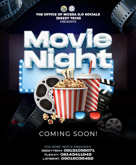 Movie Night Poster Ideas, Movie Night Poster Design, Movie Night Flyer Design, Movie Night Poster, Movie Night Flyer, Retro Games Wallpaper, Meta Ads, Church Media Design, Birthday Captions Instagram