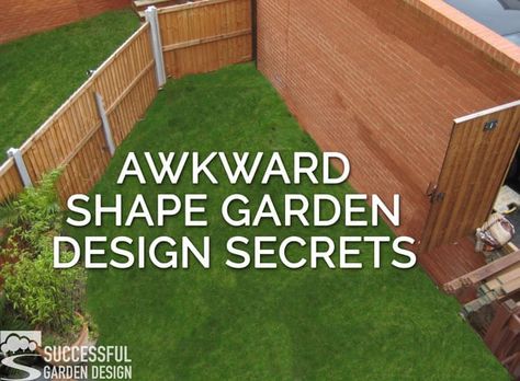 Wide Narrow Garden Design, Wide Garden Design Layout, Small Garden Layout, Garden Ideas Uk, Small Courtyard, Narrow Garden, Backyard Layout, Courtyard Gardens, Courtyard Gardens Design