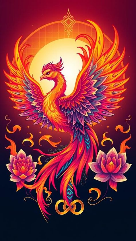 With vibrant designs and deep meanings, discover 15 phoenix tattoos that could transform your style—what story will yours tell? Phoenix And Tree Of Life Tattoo, Phoenix And Fire Tattoo, Neotraditional Phoenix Tattoo, Phoenix Images Tattoo Ideas, Phoenix And Dragon Tattoo Design, Fine Line Phoenix Tattoo Women, Rainbow Phoenix Tattoo, Phoenix Rose Tattoo, Phoenix From Ashes Tattoo