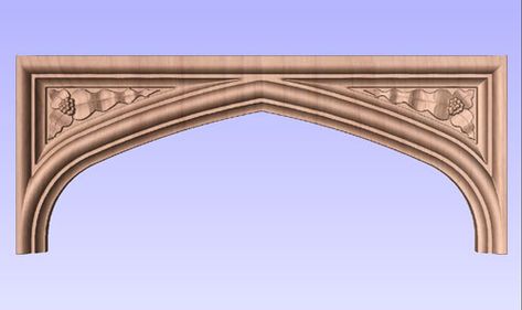 Tudor Arch with Carved Spandrels No. 7 by Masterpiece Furniture Creations Tudor Arch, Tudor Style, Witch House, Line Drawing, Arch, Witch, Carving, Furniture