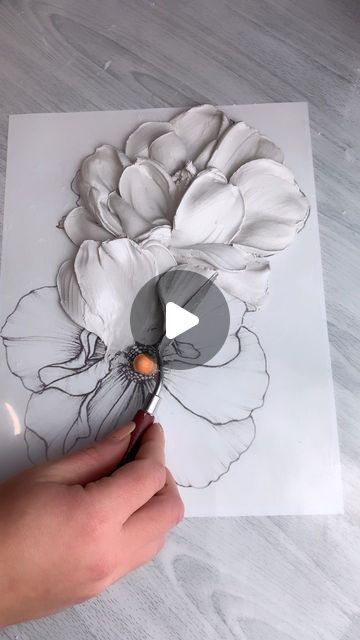 Texture Painting Techniques, Sculpture Art Projects, Easy Flower Painting, Easy Painting Ideas, Canvas For Beginners, Diy Abstract Canvas Art, Abstract Art Diy, Plaster Wall Art, Texture Painting On Canvas