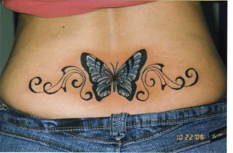 Image detail for -Butterfly Tattoos Lower Back Tattoo Designs, Swirl Tattoo, Tattoo Son, Butterfly Tattoo Meaning, Girl Back Tattoos, Free Tattoo Designs, Butterfly Tattoos For Women, Butterfly Tattoos, Most Popular Tattoos