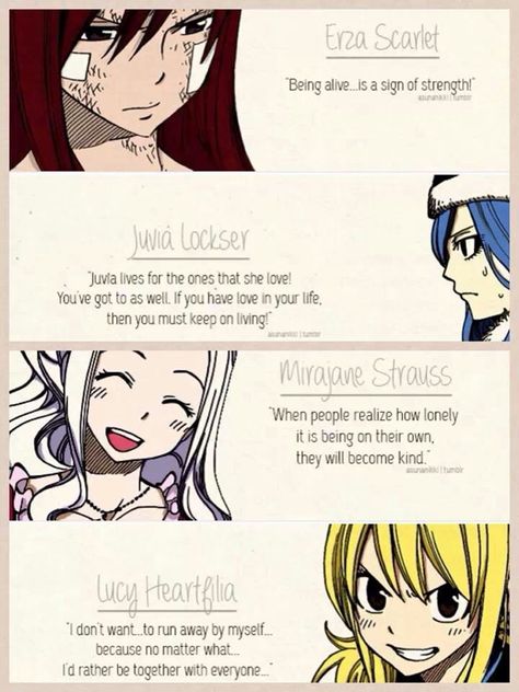 The one anime in which people finally realize you don't die for your friends, you live for them. Fairytail Quotes, Ft Quotes, Anime Quotes About Friendship, Fairytail Anime, Fairy Tail Quotes, Fariy Tail, Fairy Tail Girls, Fairy Tail Nalu, Fairy Tail Guild