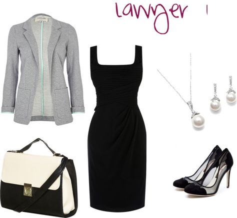 "Lawyer Outfit" by kagosset on Polyvore Attorney Outfits Law School, Dress Like A Lawyer, Lincoln Lawyer Lorna Outfits, Lawyer Outfit, Polka Dots Outfit, Lawyer Fashion, Corporate Wear, Professional Attire, Professional Outfits