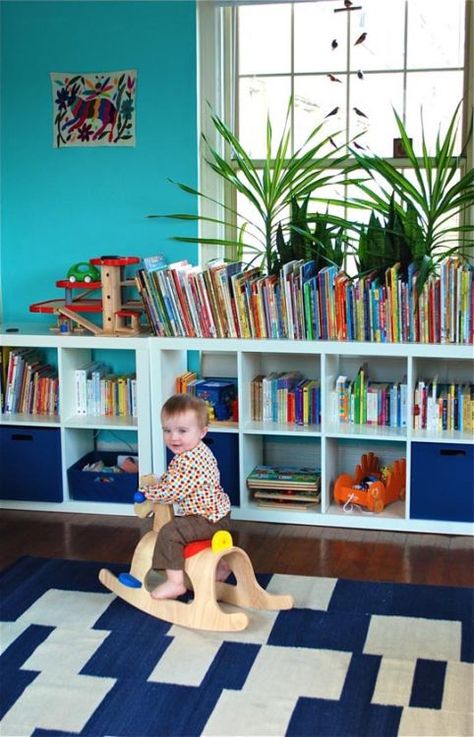 Kids Room Throwdown: Trofast vs Kallax/Expedit | Apartment Therapy Trofast Bookshelf, Kallax Kids Room, Turquoise Nursery, Trofast Storage, Trofast Ikea, Ikea Expedit, Children Room Boy, Ikea Kids, Ikea Kallax