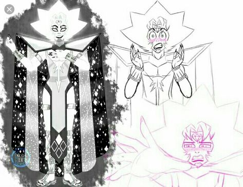 Slayer Anime, Steven Universe, White Diamond, Diamond White, Universe, Humanoid Sketch, Anime, White, Art