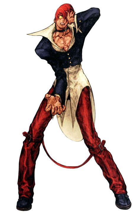 Orochi Iori (King of Fighters) - Pictures & Characters Art - Capcom vs. SNK King Of Fighters Art, Kinu Nishimura, Capcom Vs Snk, Capcom Vs, Snk King Of Fighters, Capcom Art, King Of Fighters, Game Character Design, Art Poses