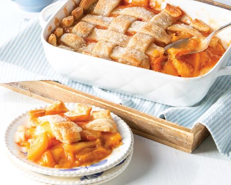 Lattice Peach Cobbler