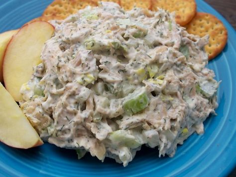 I threw this together with some left over chicken. It is an easy fix on a warm day! Dill Chicken Salad, Dill Chicken, Chicken Salad Recipe Easy, Relish Recipes, Chicken Salad Recipe, Leftover Chicken, Salad Sandwich, Easy Salad Recipes, Chicken Salad Recipes