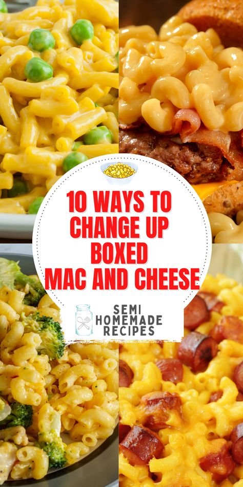 Recipes With Mac And Cheese, Mac And Cheese Ideas, Mac And Cheese Box Recipe, Mac N Cheese Casserole, Kraft Mac And Cheese Recipe, Hamburger Mac And Cheese, Velveeta Mac And Cheese, Mac And Cheese Burger, Kraft Mac N Cheese