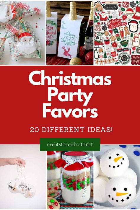 Holiday Class Favors, Homemade Christmas Party Favors, Christmas Party Gift Ideas For Guests, Christmas Table Favors Place Settings, Christmas Party Favours For Adults, Christmas Party Favor Ideas For Adults, Cheap Christmas Party Favors, Diy Christmas Party Favors For Adults, Christmas Dinner Party Favors