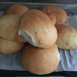 Barm-Cakes-basic-White-Baps Cake Recipes Uk, White Cake Recipe, Scottish Recipes, Red Cake, Food Articles, British Food, Recipe Images, White Cake, Baby Cake