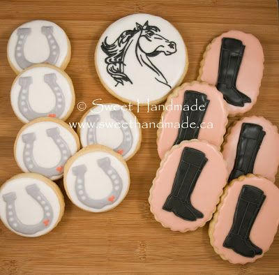 Horseshoe Cookies, Boot Cookies, Zebra Cookies, Paw Cookies, Monkey Cookies, Mexican Cookies, Handmade Cookies, Shoe Cookies, Cow Cookies