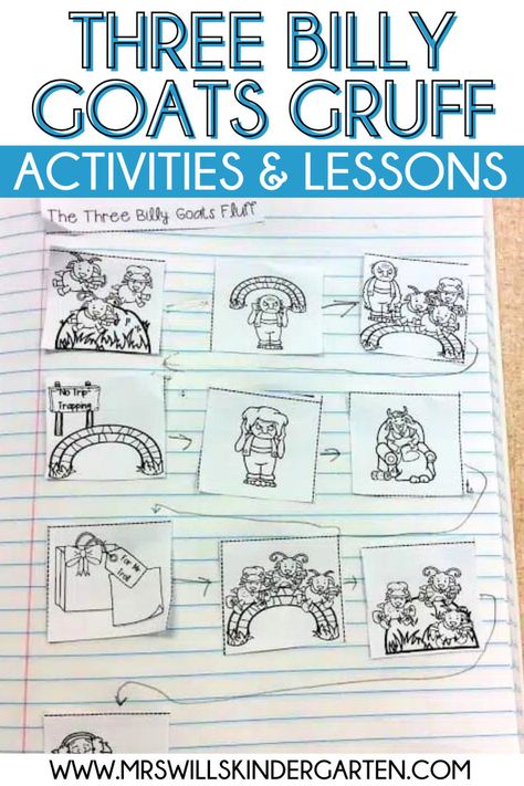 The Three Billy Goats Gruff is always a fun kindergarten readalouds! In this post, I'm sharing a variety of Three Billy Goats Gruff book companion activities that can help your students improve comprehension skills. Click here to take a closer look at these activities for The Three Billy Goats Gruff. Three Billy Goats Gruff Activities, Billy Goats Gruff Activities, 3 Billy Goats Gruff, The Three Billy Goats Gruff, Three Billy Goats Gruff, Billy Goats Gruff, Interactive Writing, Comprehension Skills, Literacy Stations