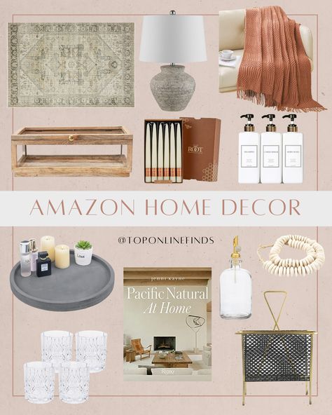 Amazon Finds Home Decor, Amazon Living Room, Amazon Decor, Hygge Decor, Amazon Home Decor, Retro Chair, Coffee Table Book, Glass Tray, Amazon Storefront