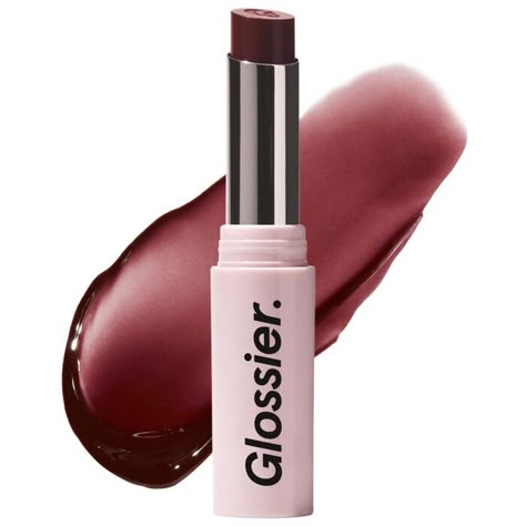 Ultralip High Shine Lipstick with Hyaluronic Acid - Glossier | Sephora Haut Routine, Shine Lipstick, Dark Lipstick, Gloss Labial, Makeup Needs, Fancy Makeup, Makeup Items, Makeup Pictures, Makeup Essentials