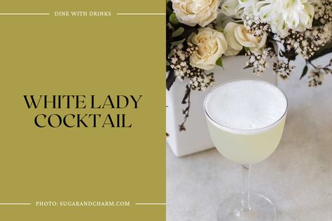 Egg White Cocktails, White Lady Cocktail, Cocktail Photos, White Cocktails, White Lady, Egg White, Halloween Recipes, Egg Whites, Mixed Drinks