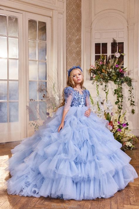 Pentelei 3407 https://www.marelliexclusive.boutique/products/pentelei-3407 Kids Pageant Dresses, Full Tulle Skirt, Custom Gown, Gowns For Girls, Stunning Gowns, Trendy Fashion Outfits, Pageant Dress, Trendy Fashion Women, Little Princess