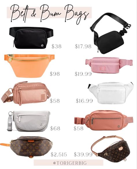 Fanny Pack Walmart, Beis Belt Bag, Lv Belt Bag Outfit, Designer Belt Bags, Womens Belt Bag, Best Belt Bag For Women, Louis Vuitton Belt Bag Outfit, Lv Bumbag Outfit, Belt Bag Essentials