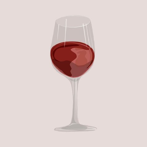 Red wine clipart, alcoholic drinks illustration | free image by rawpixel.com / Sasi Red Wine Glass Aesthetic, Wine Glass Aesthetic, Drinks Illustration, Wine Glass Illustration, Wine Clipart, Aesthetic Illustrations, Glass Aesthetic, Drinking Wine, Download Free Images