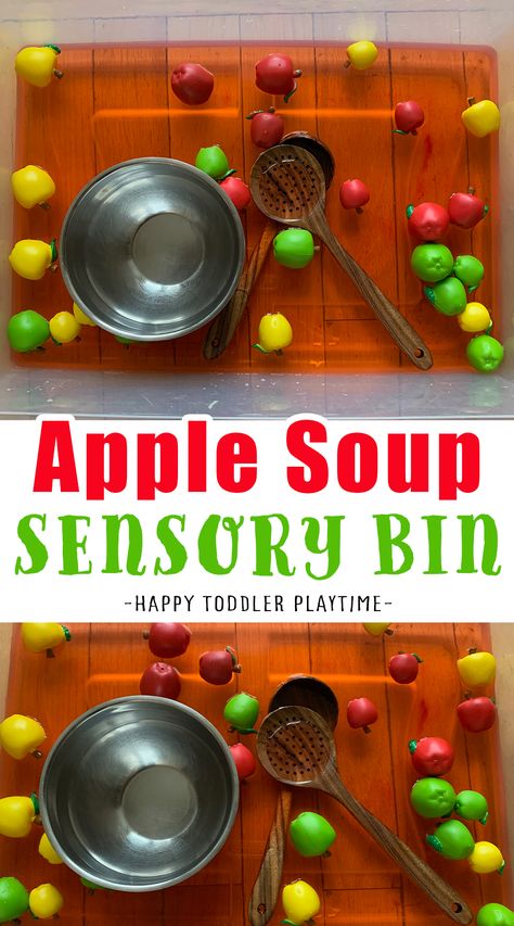 Apple Theme Sensory, Apple Lesson Plans, Apple Crafts Preschool, Sensory Bin For Toddlers, Apple Theme Activities, Apple Unit Study, Back To School Crafts For Kids, Preschool Apple Theme, Apple Kindergarten