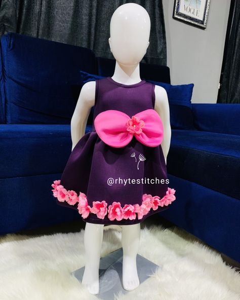 Scuba Material Dress Style, Material Styles, Baby Girl Style, Kids Dress Collection, Classy Gowns, African Dresses For Kids, Traditional Wedding Decor, Kids Dress Wear, Scuba Fabric