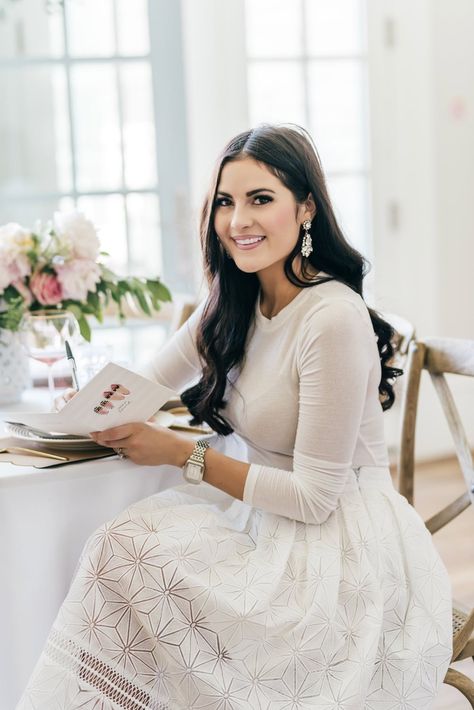 Rachel Parcell is here to help you through the holiday hosting season! Rachel Parcell Pink Peonies, Trim Paint Color, Rachel Parcell, Blush Dresses, Pink Peonies, Stella And Dot, Spring Collection, Mommy And Me, Graduation Dress