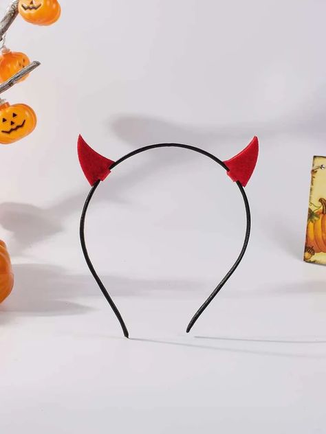 Halloween Horn Design HeadbandCheck out this Halloween Horn Design Headband on Romwe and explore more to meet your fashion needs! Minimalist Headband, Max Costume, Rosé Halloween, Devil Horns, Horn Headband, Party Scene, Horn, Halloween Party, Halloween Costumes