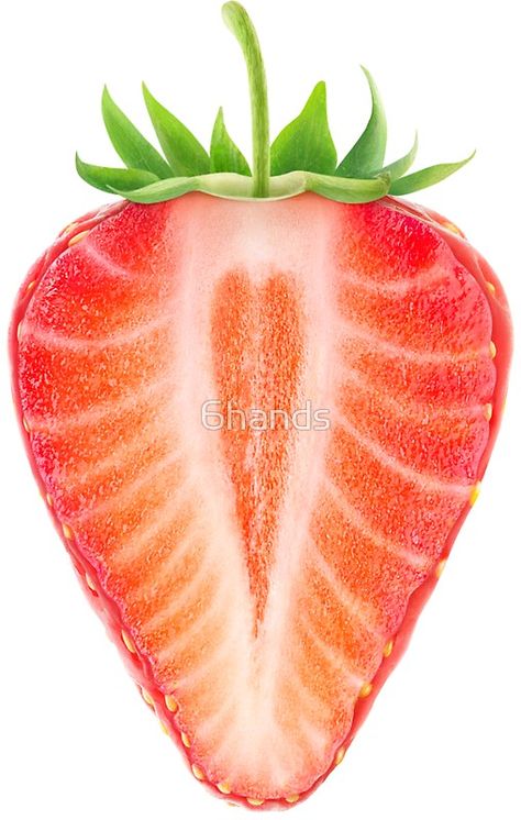 #findyourthing Half of #strawberry with heart shaped core. Die-cut vinyl stickers with beautiful fruits and vegetables for laptops, journals, scrapbooking, kids activities and DIY projects @RedBubble. Cut Strawberries, Strawberry Art, Scrapbooking Kids, Fruits Drawing, Watercolor Fruit, Berry Fruit, Beautiful Fruits, Fruit Painting, Color Pencil Art