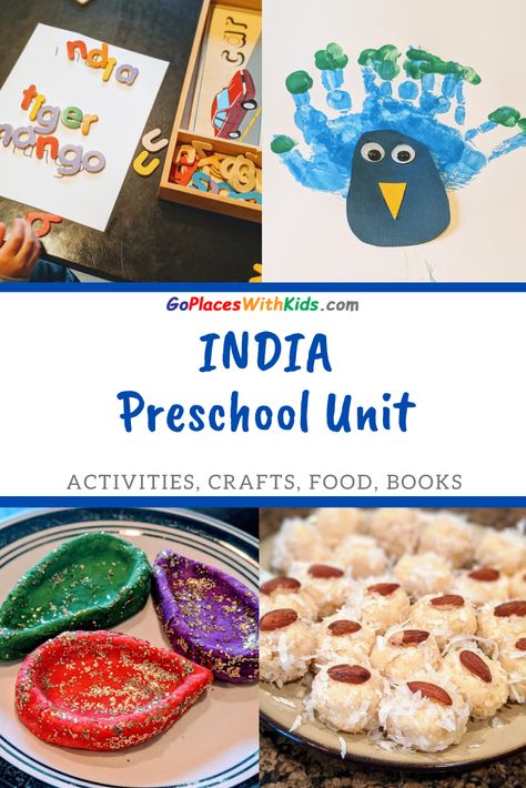 Learn about India with your preschooler!  Crafts and activities to enjoy from home. World Culture Crafts Preschool, Art Exploration For Preschoolers, India Preschool Craft, India Activities Preschool, Preschool Multicultural Activities, India Crafts For Preschoolers, India Eyfs Activities, Preschool Around The World Activities, Multi Cultural Activities For Preschool