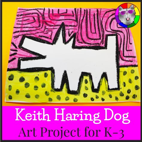 Unveiling the Genius: Exploring Keith Haring's Impact on Contemporary Art Education - Ms Artastic Dog Art Projects, Art Fundraiser, Keith Haring Art, Haring Art, Classroom Art Projects, Art Curriculum, Elementary Art Projects, Art Lessons Elementary, School Art Projects