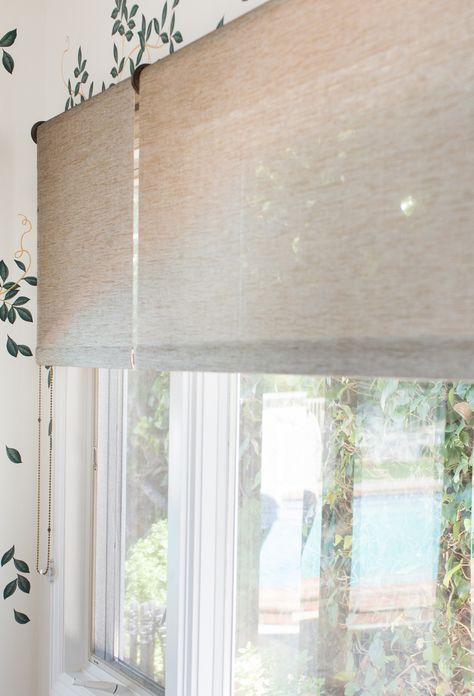 Roller Shade Bedroom Roller Shades, Outside Mount Window Shades, Beach House Shades, Window Pull Down Shades, Roller Shades Sliding Glass Door, Outside Mount Roller Shades, Outside Mount Shades, Roller Shades With Curtains, Natural Roller Shades