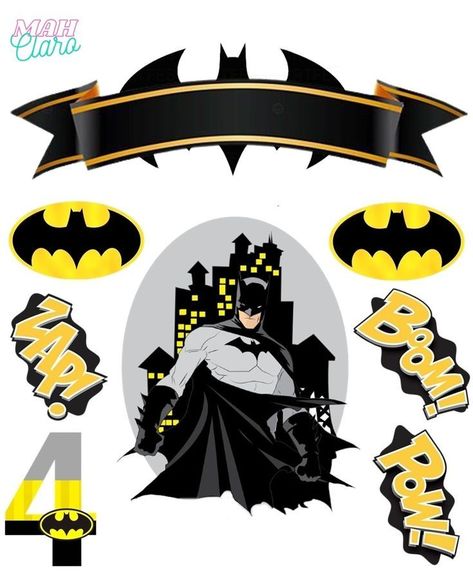 Batman Toppers Free Printable, Batman Topper, Batman Printables, Avengers Cake Topper, Superhero Cake Toppers, Batman Cake Topper, Batman Birthday Cakes, Moana Birthday Party Theme, Batman Mask