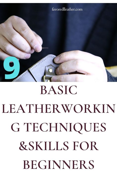 Leatherwork For Beginners, Diy Leather Tote, Leather Techniques, Diy Leather Working, Cricut Leather, Leather Working Projects, Leather Tutorial, Leatherworking Tools, Leather Glue